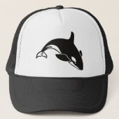 Zwarte en Witte Orca Killer Whale Trucker Pet (Voorkant)