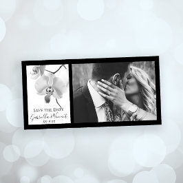 Zwarte en witte orchideeën Weddenschap Save the Da Date