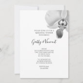 Zwarte en witte orchideeën Weddenschappen Kaart (Voorkant)