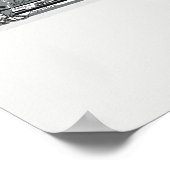 Zwarte en witte oude Wereldkaart Totale oorlogskaa Poster (Hoek)