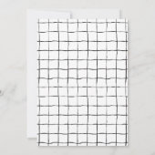 Zwarte en witte ovale Baby 1e verjaardag Kaart (Achterkant)