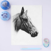 Zwarte en witte paarden flyer (Enkel)