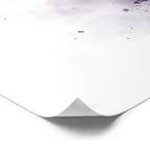 Zwarte en witte paarden in Waterverf Poster (Hoek)