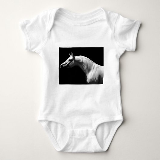 Zwarte en witte paarden romper (Voorkant)
