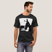 Zwarte en witte paarden t-shirt (Voorkant volledig)