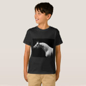 Zwarte en witte paarden t-shirt (Voorkant volledig)