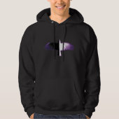 Zwarte en witte Paarse Crow Hoodie (Voorkant)