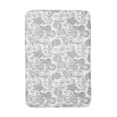 Zwarte en witte paasbundels en eieren badmat (Voorkant Verticaal)