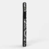 Zwarte en witte Paisley Iphone-draagtas Case-Mate iPhone Case (Achterkant/rechts)