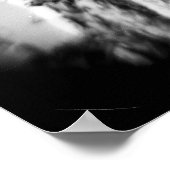 Zwarte en witte palm poster (Hoek)