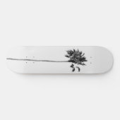 Zwarte en witte palmvinesse #1 #tropische #wand #a persoonlijk skateboard (Horizontaal)