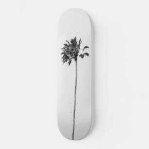 Zwarte en witte palmvinesse #1 #tropische #wand #a persoonlijk skateboard