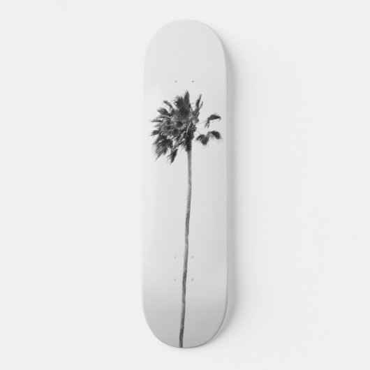 Zwarte en witte palmvinesse #1 #tropische #wand #a persoonlijk skateboard (Voorkant)