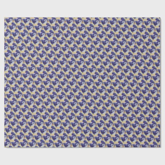 ZWARTE EN WITTE PAPILLON CADEAUPAPIER (Vlak)