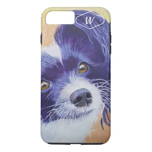 ZWARTE EN WITTE PAPILLON Case-Mate iPhone CASE (Achterkant)