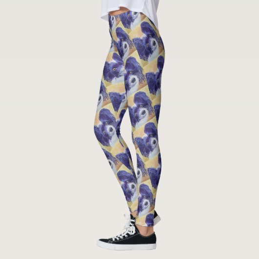ZWARTE EN WITTE PAPILLON LEGGINGS (Links)