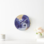 ZWARTE EN WITTE PAPILLON RONDE KLOK (Huis)