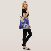 ZWARTE EN WITTE PAPILLON TOTE BAG (Op model)