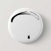 Zwarte en witte parachute - Buttonnen Ronde Button 5,7 Cm (Voorkant)