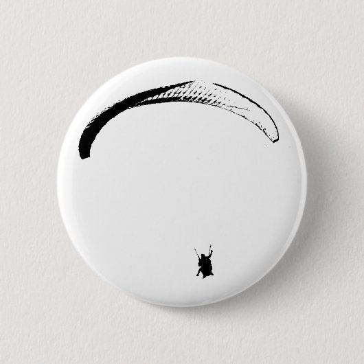 Zwarte en witte parachute - Buttonnen Ronde Button 5,7 Cm (Voorkant)