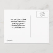 Zwarte en Witte Parels Aankondigingskaart (Achterkant)