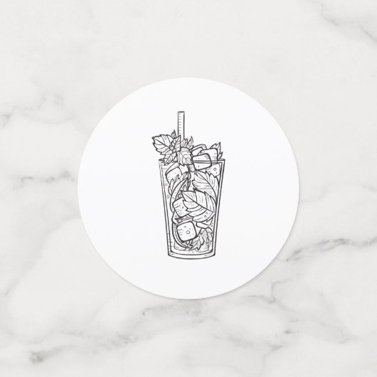 Zwarte en Witte Partij Confetti (Kleine voorkant)