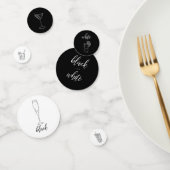 Zwarte en Witte Partij Confetti (Groep)