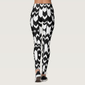zwarte en witte patroon leggings (Achterkant)
