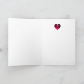 ZWARTE EN WITTE PEACOCK FEESTDAGEN KAART (Binnen)