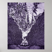 zwarte en witte pen en inkttekening poster (Voorkant)