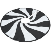 Zwarte en witte pepermunt kerstboomrokken kerstboom rok (Gekanteld)