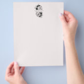 Zwarte en witte peulvruchten flyer (Hand)