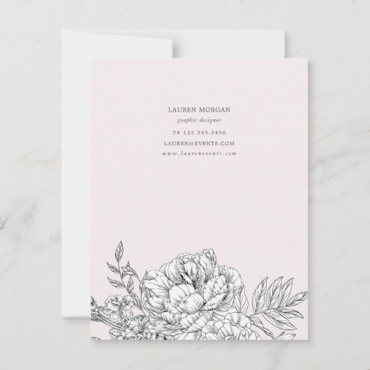 Zwarte en witte peulvruchten notitiekaartje (Achterkant)