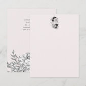 Zwarte en witte peulvruchten notitiekaartje (Voorkant / Achterkant)