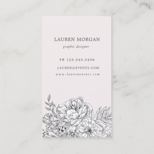 Zwarte en witte peulvruchten visitekaartje (Achterkant)