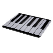 Zwarte en witte pianoketoestel snijplank (Hoek)