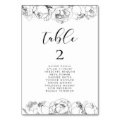 Zwarte en witte pinda's elegante kaarten voor zitp (Voorkant)