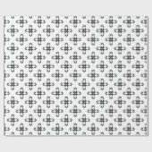 Zwarte en witte pinguïn cadeaupapier (Vlak)