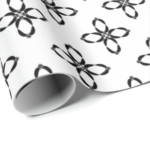 Zwarte en witte pinguïn cadeaupapier