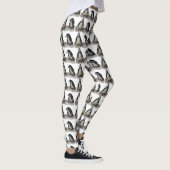 Zwarte en witte pinguïn Dierlijke Leggings (Rechts)