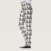 Zwarte en witte pinguïn Dierlijke Leggings (Links)