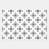 Zwarte en witte pinguïn inpakpapier vel (Voorkant 3)