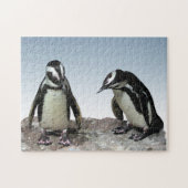 Zwarte en witte pinguïn Puzzle Legpuzzel (Horizontaal)
