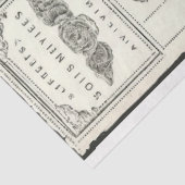  zwarte en witte pioenrozen en vlinder tissuepapier (Detail)