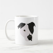 Zwarte en witte Pitbull Koffiemok (Links)