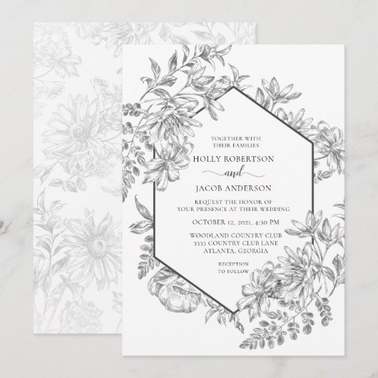 Zwarte en witte platenverbinding kaart (Voorkant / Achterkant)