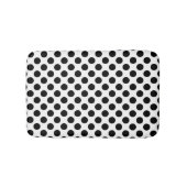 Zwarte en witte poka Dot Badmat (Voorkant)
