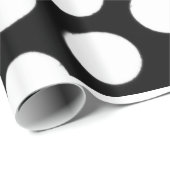 Zwarte en witte poka Dot Cadeaupapier (Rol Hoek)