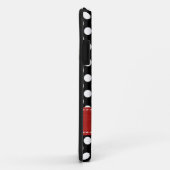 Zwarte en witte poka Dot Case-Mate iPhone Case (Achterkant/rechts)