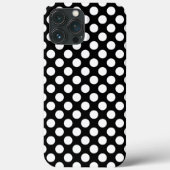 Zwarte en witte poka Dot Case-Mate iPhone Case (Achterkant)